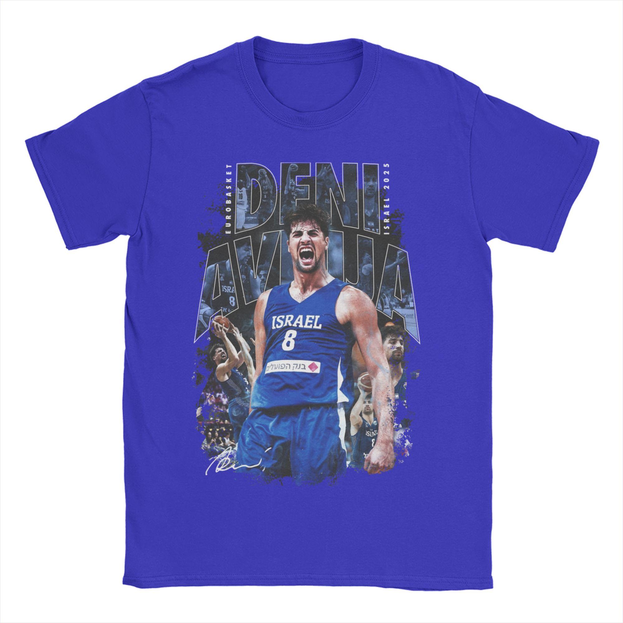 Deni Avdija Basketball Player T Shirts Unisex Womens 100 Cotton Humorous TShirt Round Neck Tees Short Sleeve Clothing Gift Idea L