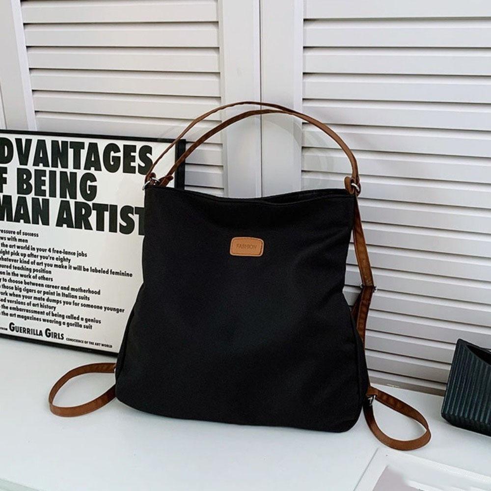 

Multifunctional Dual-use Shoulder Backpacks Nylon Crossbody Bag Casual Canvas Tote Bag Ladies чёрный