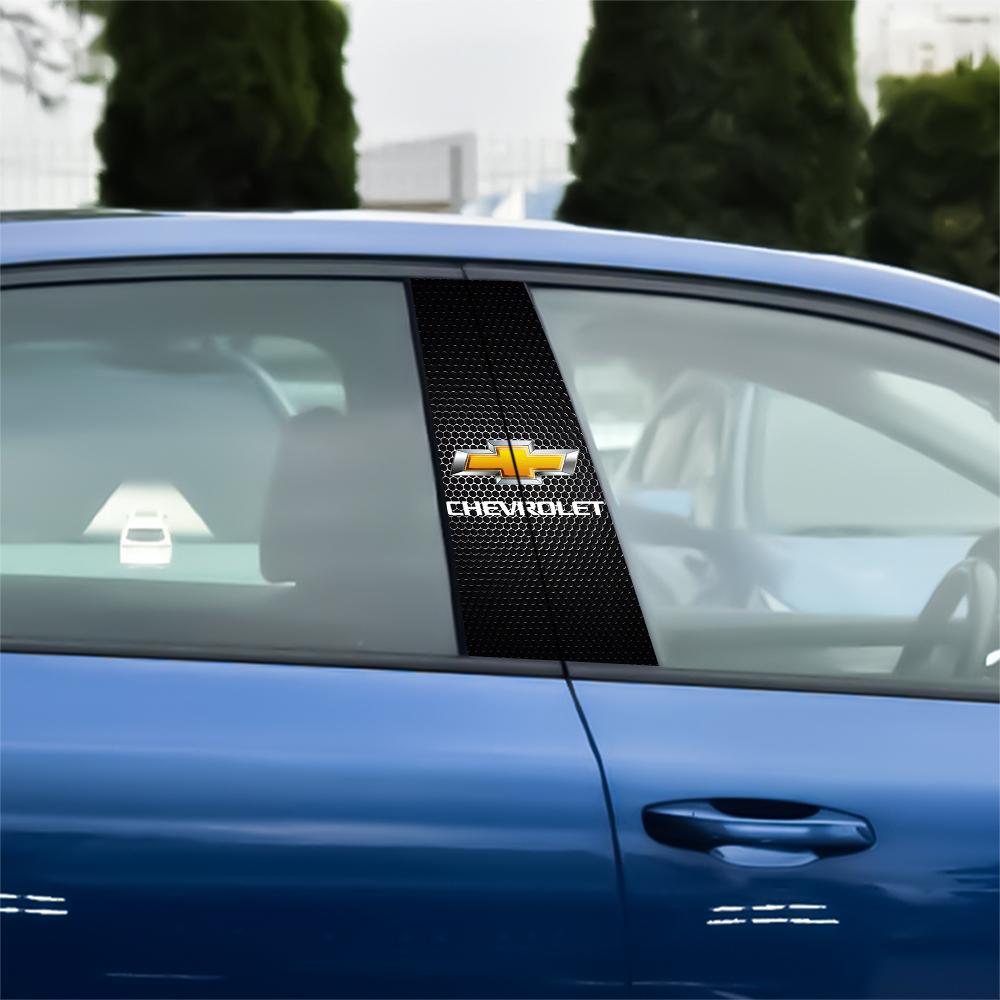 Car Center Pillar Emblem Sticker Auto Door Decorative Sticker For Chevrolet Silverado Trailblazer Suburban Traverse Colorado