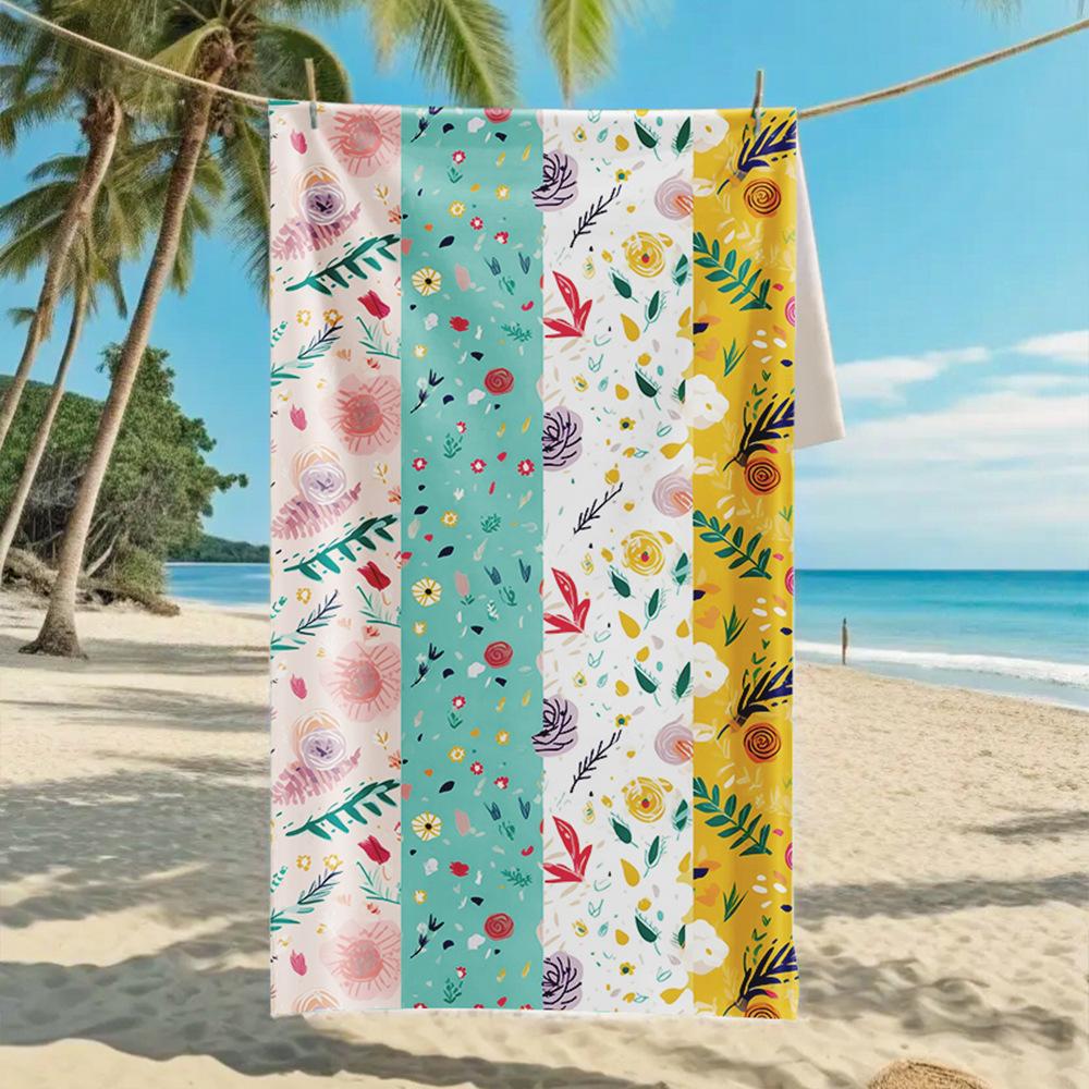 New, double-sided velvet beach towel, support surf towel, sports towel.