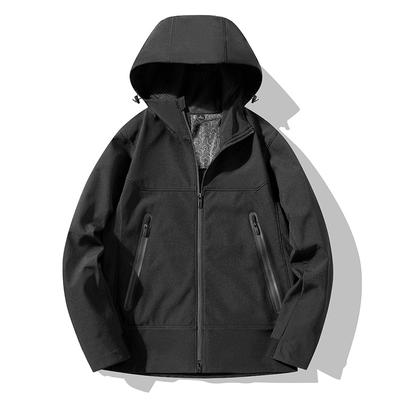 Softshell Graphen Heizjacke für Paare, Sport Outdoor Kapuzenjacke, Winddichte und wasserdichte Jacke