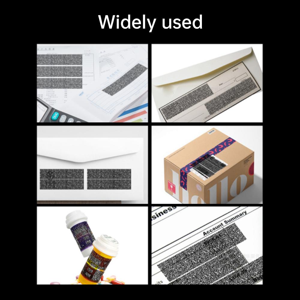 ID Protector Ink Roller Wide Identity Theft Protection Confidential Roller Signature Stamp for Data Privacy 21mm