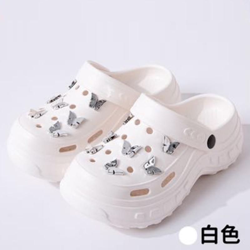 New thick-soled slippers women wear non-slip and wear-resistant cute cartoon eva slippers hole shoes wholesale