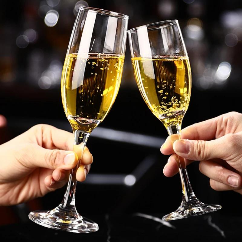 Glass Wine Glasses for Drinking Transparent Glass Cups Wineglass Drinkware Goblet Cup Champagne Pretty Aesthetic Kitchen Dining