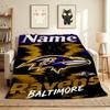 Custom Ravens Pride Soft Throw Blanket Flannel Blanket Warm Sofa Bed Camping home Decor Unique Christmas Gift C10371