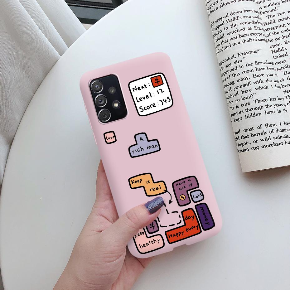 Für Samsung A52 Hülle Silikon Weich Niedlich Rückseite Stoßstange Funda Für Samsung Galaxy A52 5G GalaxyA52 A 52 2021 SM-A526B Hülle Coque