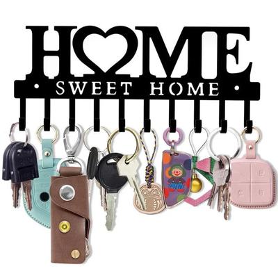 1pc Wall Mounted Sweet Home Decorative Key Holder, Key Wall Hook, Creative Key Holder for Front Door