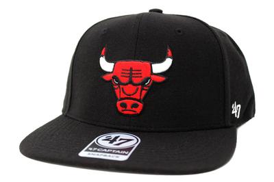 Forty Seven Brand Black No Shot 47 Captain NBA Chicago Bulls Cap
