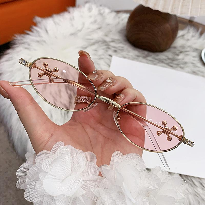 New GM glasses jennie jewelry series diamond myopia can be matched with degree anti-blue light glasses frame