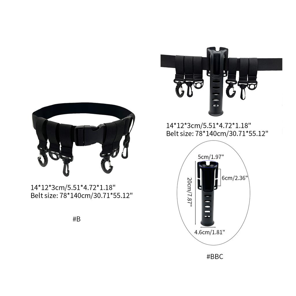 Waist Belt Waist Belt for Wader Adjustable Fishing Wading Belt Nylon Waist Belt with Hook Fishing Waist Belts for Kayaks