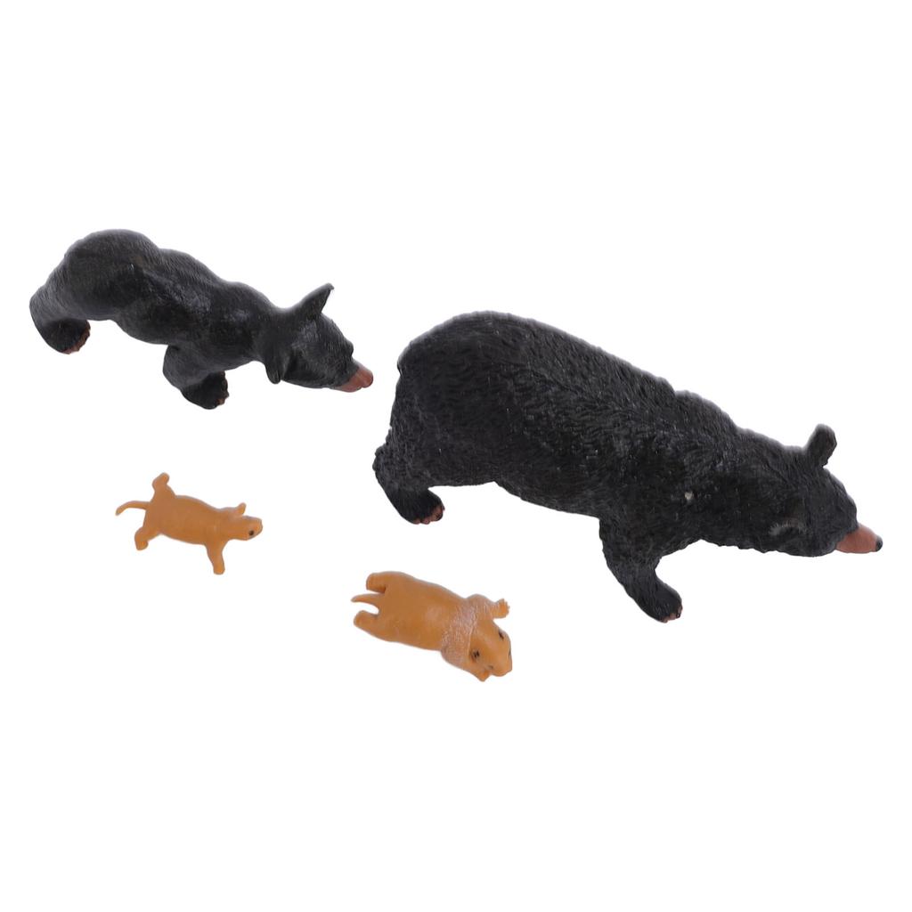 Bear Life Cycle Figure Cognitive Educational Decorative PVC Animal Life Cycle Figure for Teaching