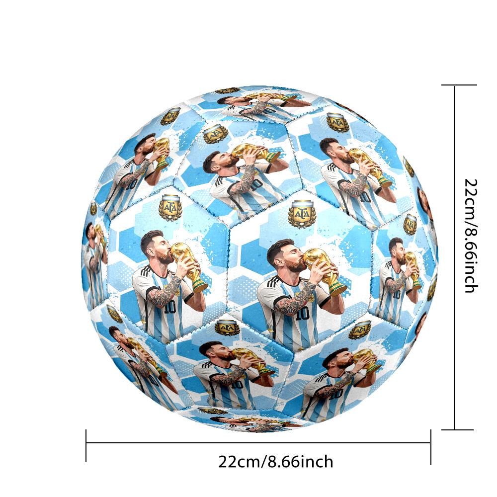 Messi 10 Number World Cup Champion Soccer Ball Size 5 Football Machinestitched Indooroutdoor Training And Matches Perfect Gift For Sports Enthusiasts