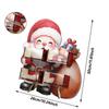 Wooden Material Candy Display Rack Snowflake Design Display Tray Desktop Decoration Santa Claus Theme Xmas Tree Shape