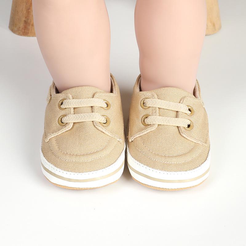 Non-Slip Canvas Slip-On Shoes for Babies 6-12 Months – Soft Sole, Stay-On Design for Boys and Girls