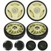 1/4pcs Lawn Mower Wheels 42810-VJ9-000 7-34inches Rubber Rear Front Wheels For Honda HRU Models High Efficiency Garden Tools