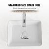 Modern Ceramic Vessel Sink 19"x14.7" Bathroom Vanity Bowl Countertop White