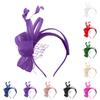Large Head Bands for Women's Hair Tulle Fascinators For Women Tea Party Hats For Cocktail Wedding Fancy Sweatbands Women Head