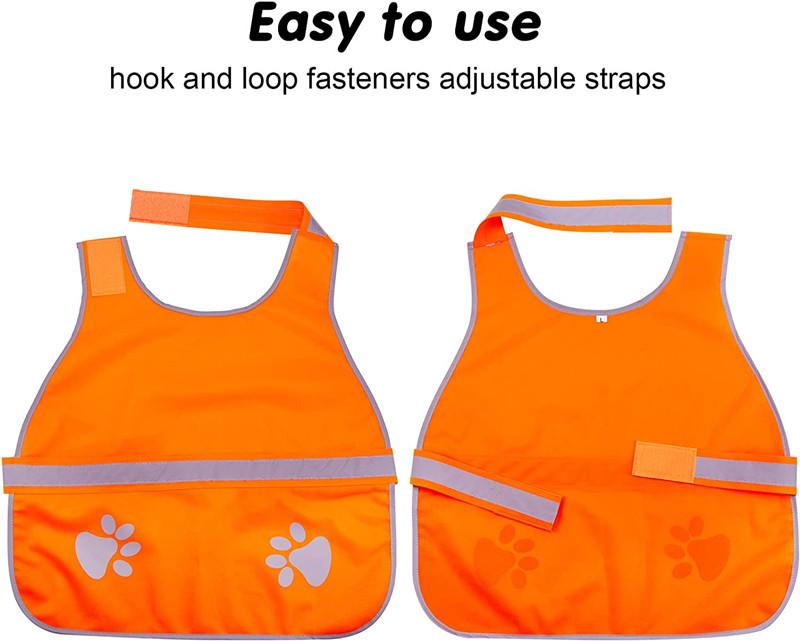 Adjustable Dog Safety Vest Pet Dog High Visibility Apparel High Visibility Dog Reflective Vest for Outdoor Activities