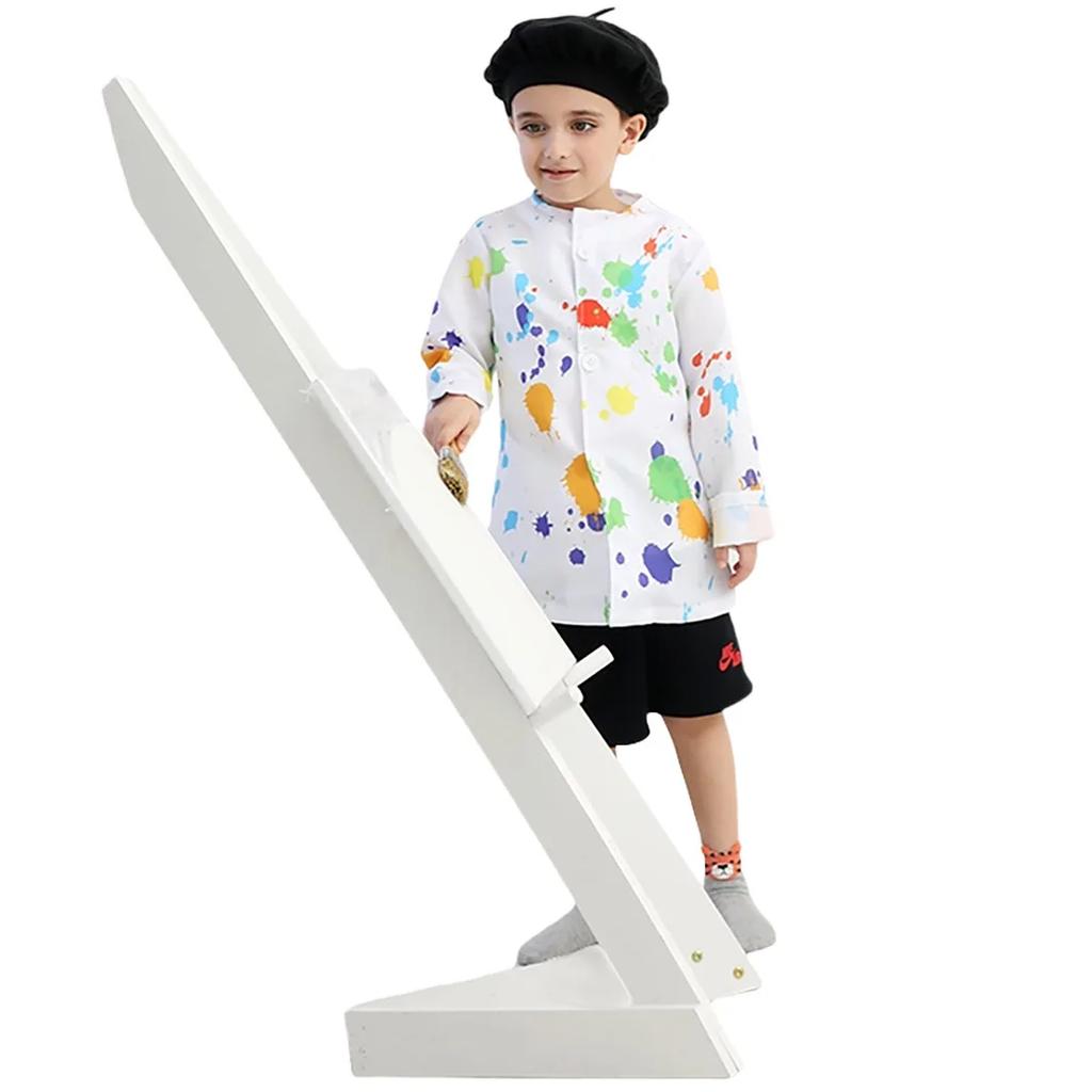 Artists Painters Stage Performance Costumes Kids Halloween Events Carnival Theme Party Cosplay Outfit Pretend Game Jacket Hat
