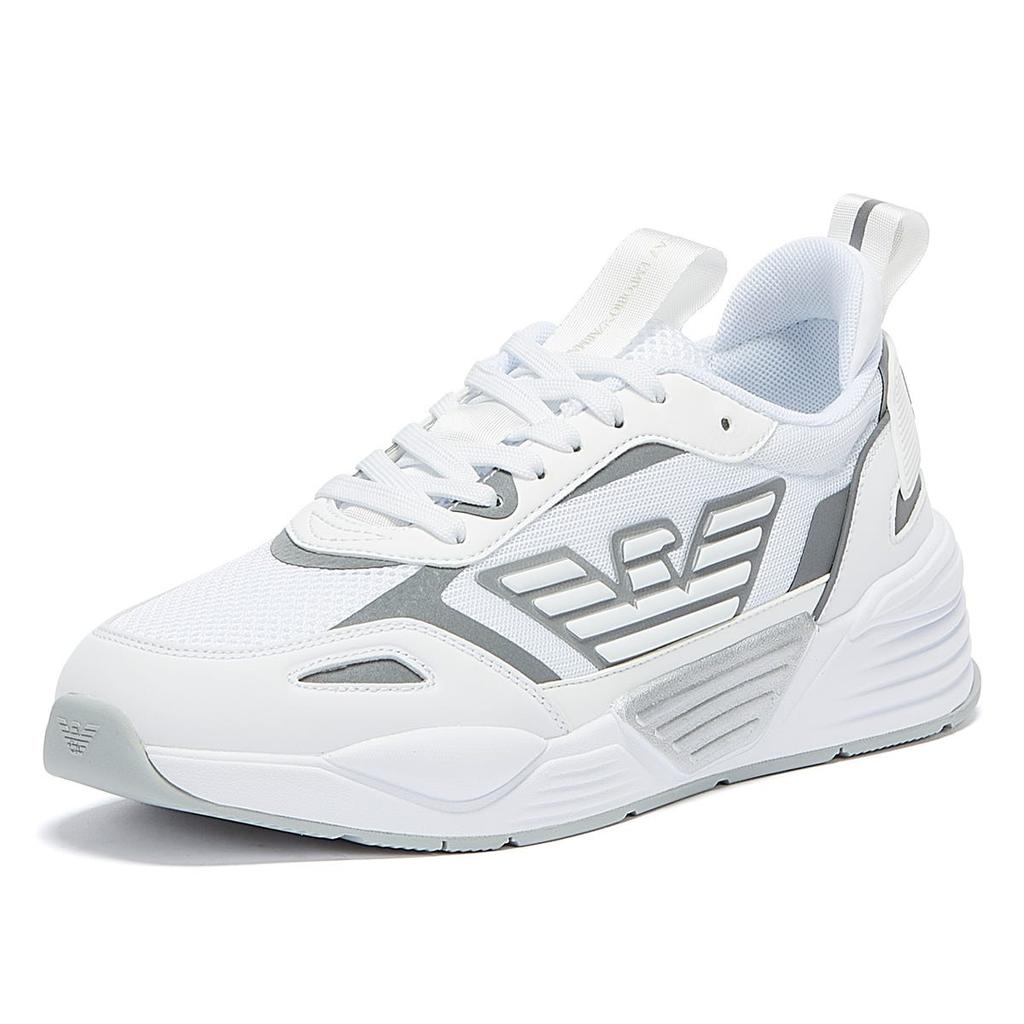 Emporio Armani EA7 Ace Runner Mens White / Silver Trainers - αγοράστε σε  χαμηλές τιμές στο online κατάστημα Joom