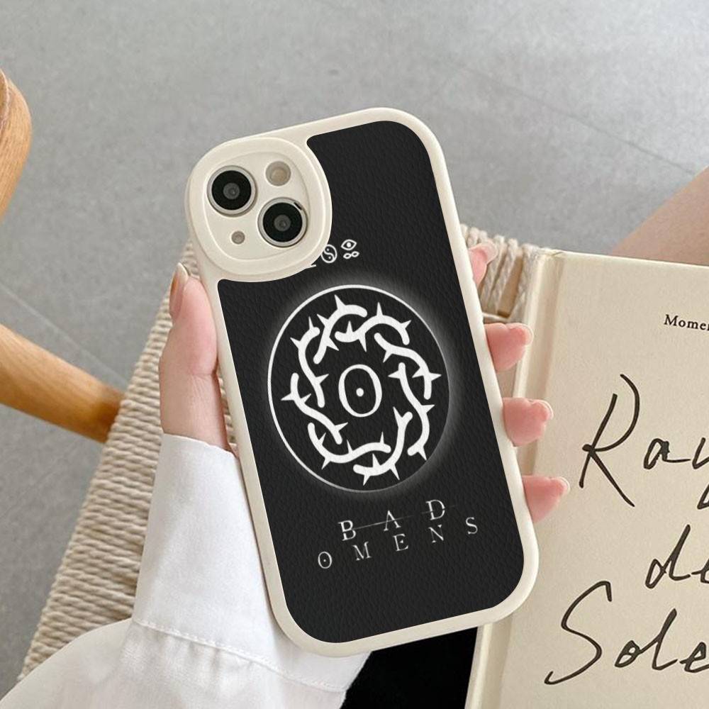 Bad Omens Music Band Leather Phone Case For IPhone 16 15 14 13 12 11 Pro Max Plus Shockproof Cover