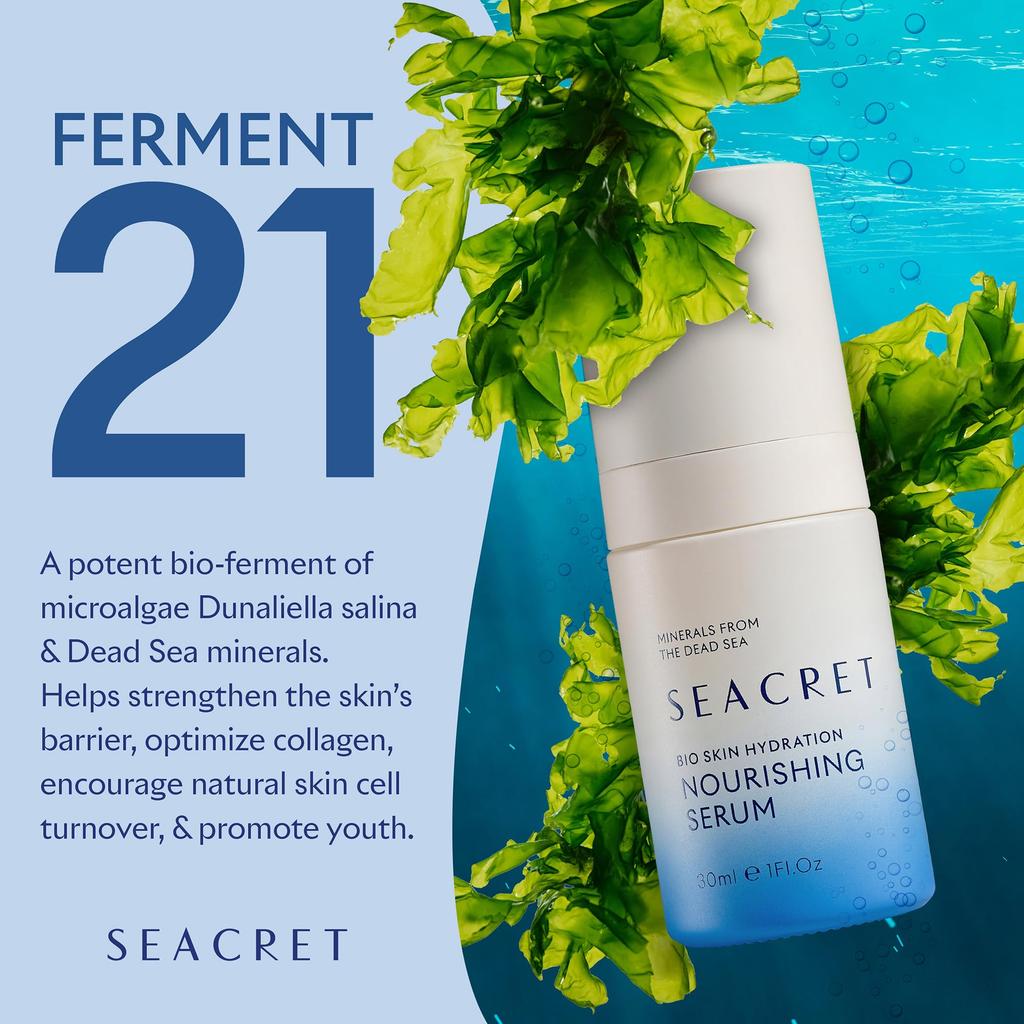 SEACRET Totes Meer Mineral Bio Haut Hydratation Feuchtigkeitsspendendes und Nährendes Serum Serum, 30ml,