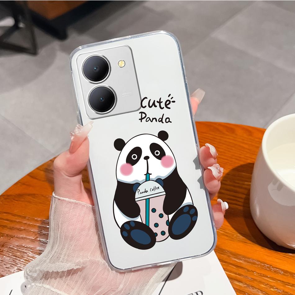 Creative Case For Vivo Y36 5G Soft Transparent TPU Silicone Model V2248 Slim Phone Shell Shockproof Protective Back Cover Coque