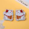 Fortune Cat Blessing Cartoon Magnetic Acrylic Epoxy Refrigerator Sticker
