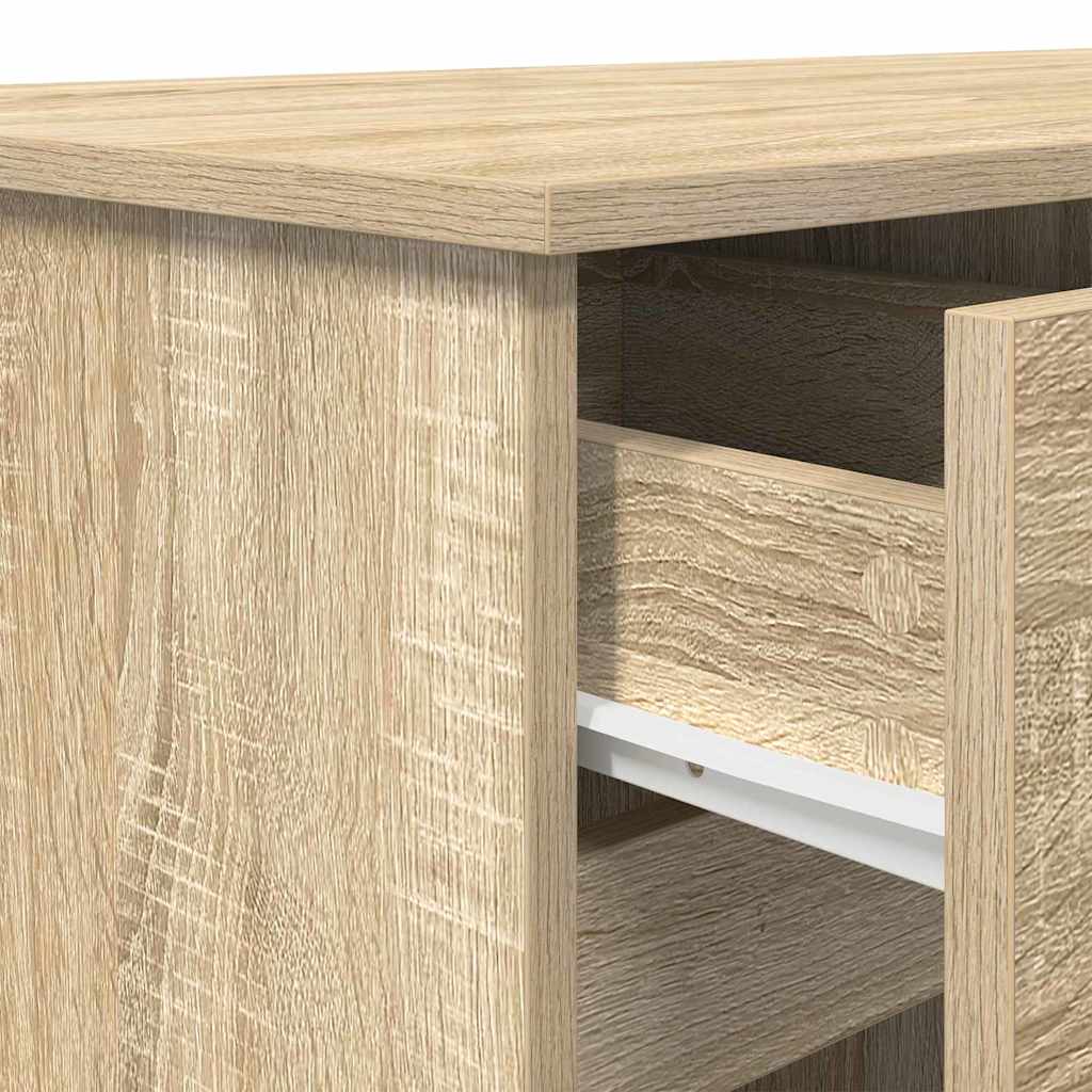 Desk in Sonoma Oak 140 x 49 x 76 cm Particleboard