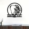 Vintage Metal Tooth Sign Floral Dentist Wall Decor Custom