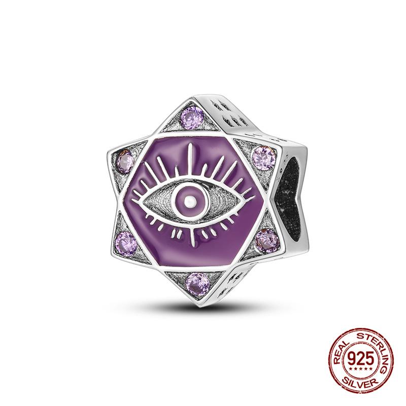 Original Charms Copper Devil'S Eye Series Charm Beads Fit 3Mm Original Bracelet For Women Diy Jewelry Gifts Making