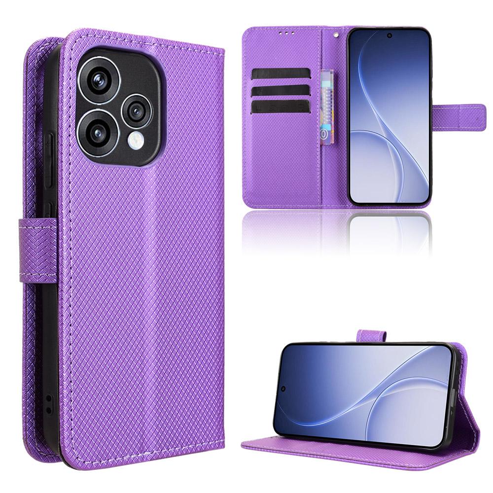 

Flip Cases Compatible for OPPO Reno 15 / Reno15 Leather Case [Flip Vintage Leather] Shockproof Durable Retro Phone Case for OPPO Reno 15 / Reno15 фіолетовий