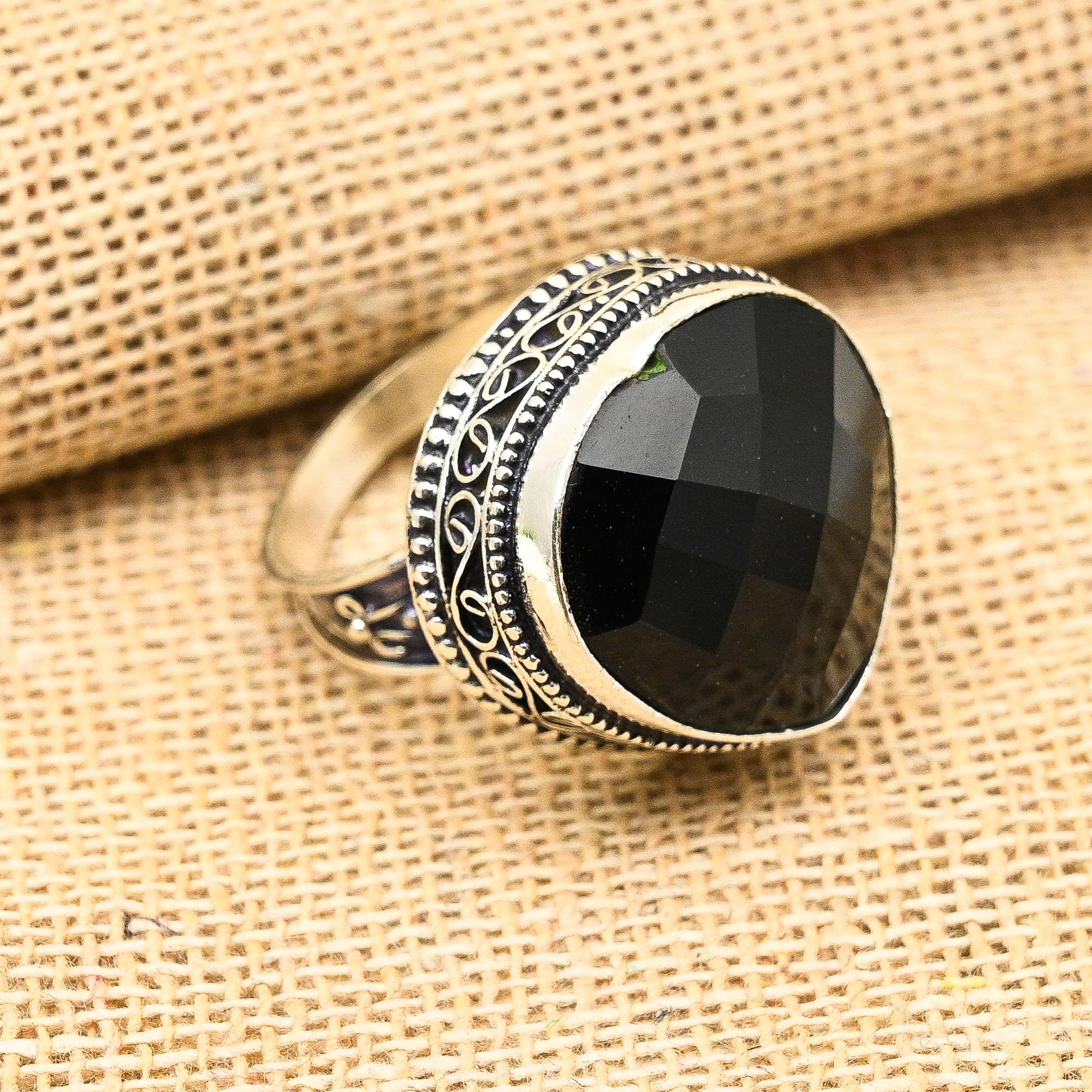 

Черная шпинель, драгоценный камень, стерлинговое серебро 925 пробы, ювелирные изделия ручной работы в форме сердца, винтажное кольцо для свадебного подарка 12 чёрный