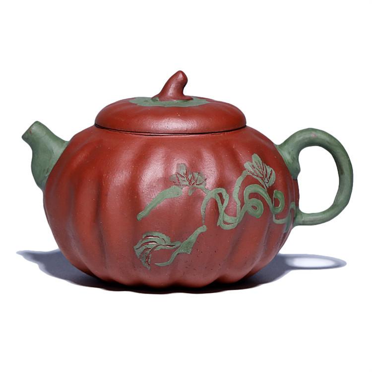 

150ml Elegant Yixing Purple Clay Teapots Master Handmade Pumpkin Pot Raw Ore Powder Slurry Purple Mud Kettle Zisha Tea Set Craft