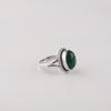 Natural Green Onyx Cab Gemstone 925 Sterling Silver Designer Women Ring Anniversary Gift For Wife RR-84-23