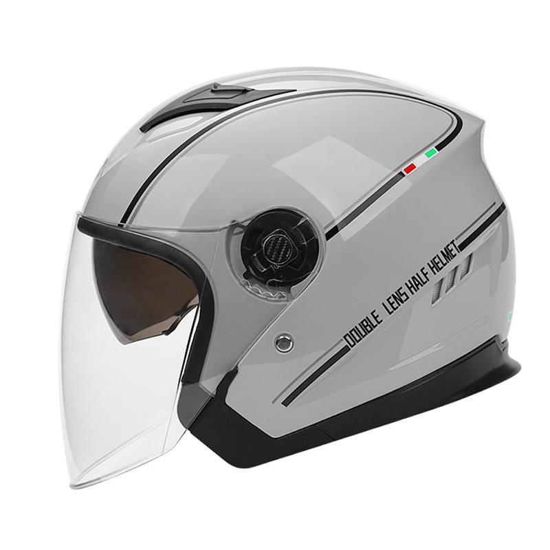 Dual-Lens Anti-Fog Motorcycle & Electric Vehicle Helmet