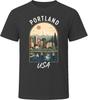 Portland Oregon Mount Hood Vacation Travel Poster Souvenir Gift T-Shirt