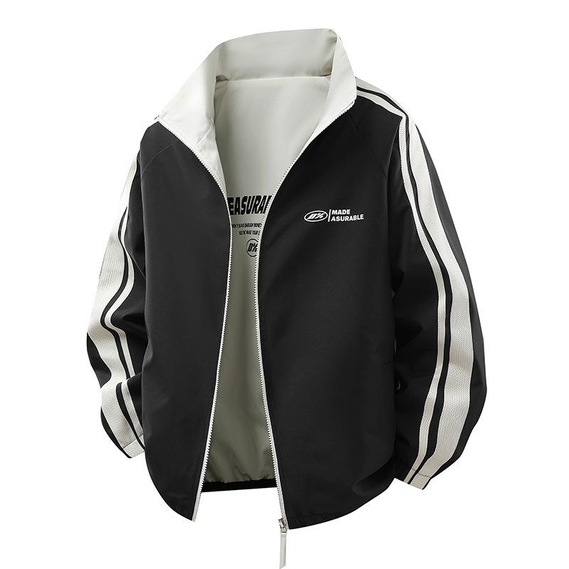 Pánská moderní větrovka se stojáčkem pro volný čas - ležérní móda na jaro a podzim