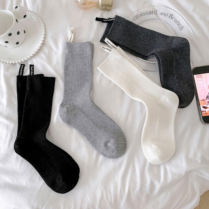 1320 Back Label Cotton Tab Fashion Women's SOCKS Celebrity Cha Jung-won Socks