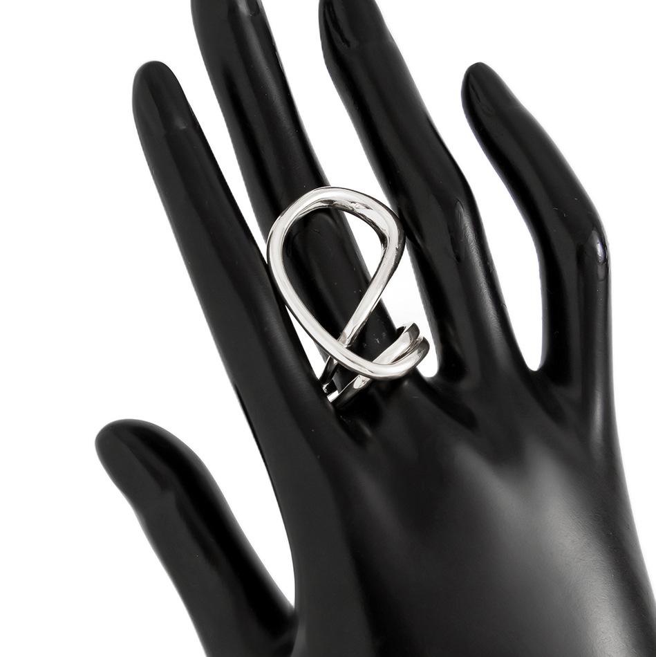 Stylish Metal Glossy Open Bracelet with Exaggerated Water Drop Design for Women