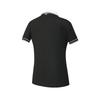 Fila Golf Series Fashion Simple Sports Comfortable Knitted Short Sleeve Polo Shirt Women Tops Deep-Black A11W625109FBK
