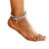 European & American Turquoise Starfish Turtle Anklet Set - Handmade Retro Beach Surfing Multi-layer Design