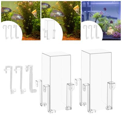 Aquarium Accessories Parts with Brackets Tabletop DIY Home Living Room Creative Office Easy Install Auto Refill Decoration