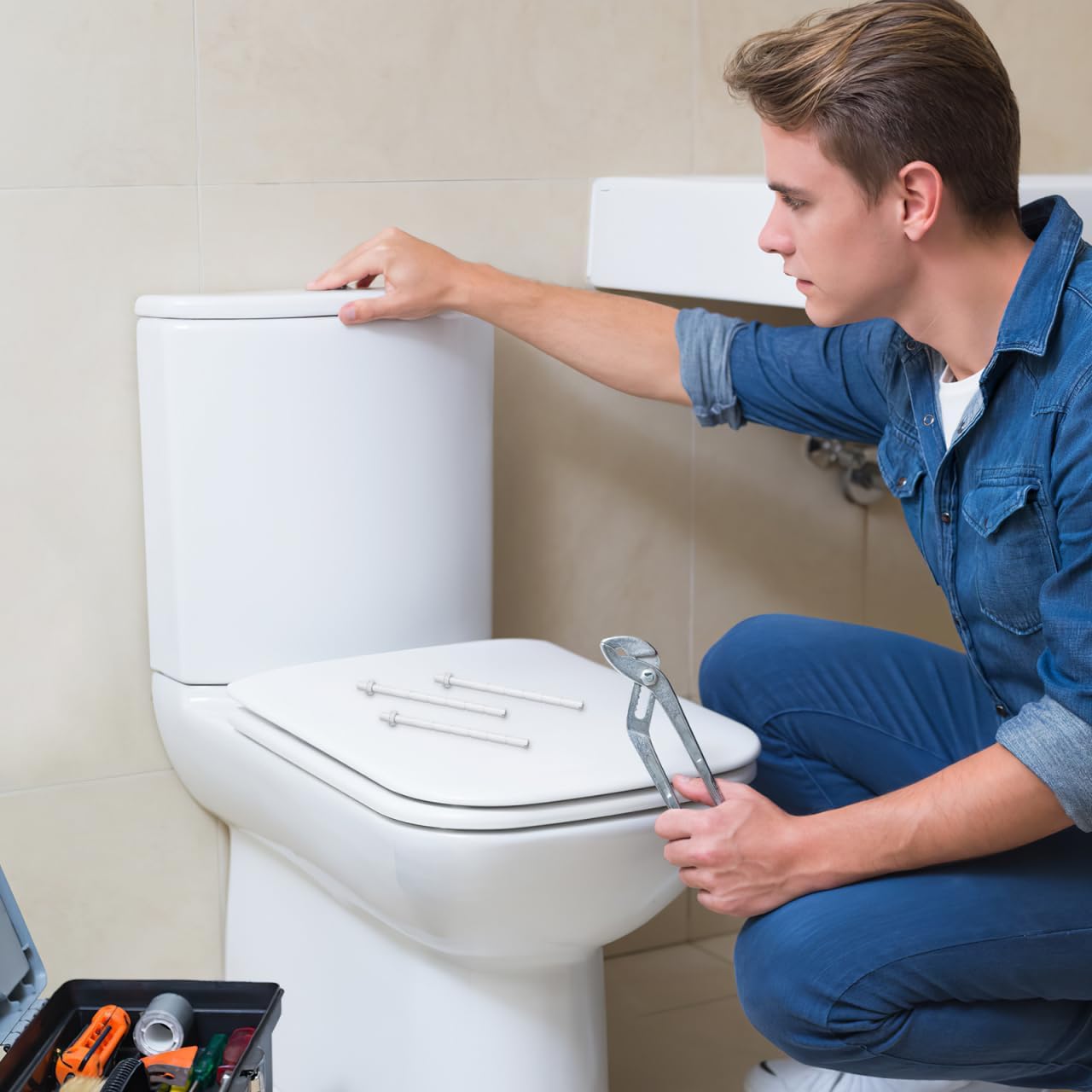 

10 шт. стержней кнопки смыва: Рычаг кнопки смыва для унитаза - Кнопки рычаги для бачка унитаза в ванной удлиненные пластиковые белые