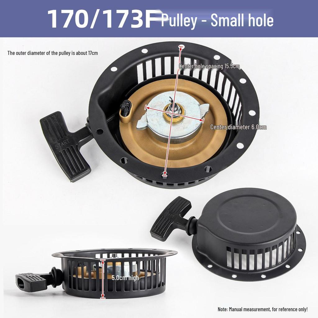 Air-Cooled Diesel Engine Recoil Starter Pull Plate for 178F-186 Generators and Water Pumps