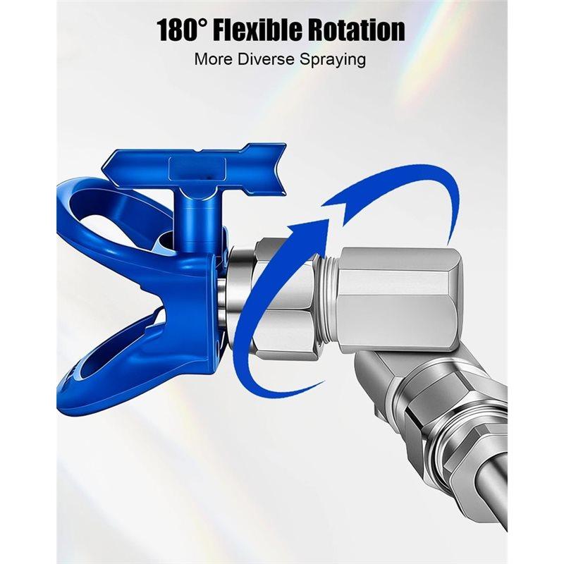 Premium-Anti-Spilling Dual-Pressure Swivel Valve 180° Rotation 287030 Airless Paint Sprayer Joint Compatible 7/8In