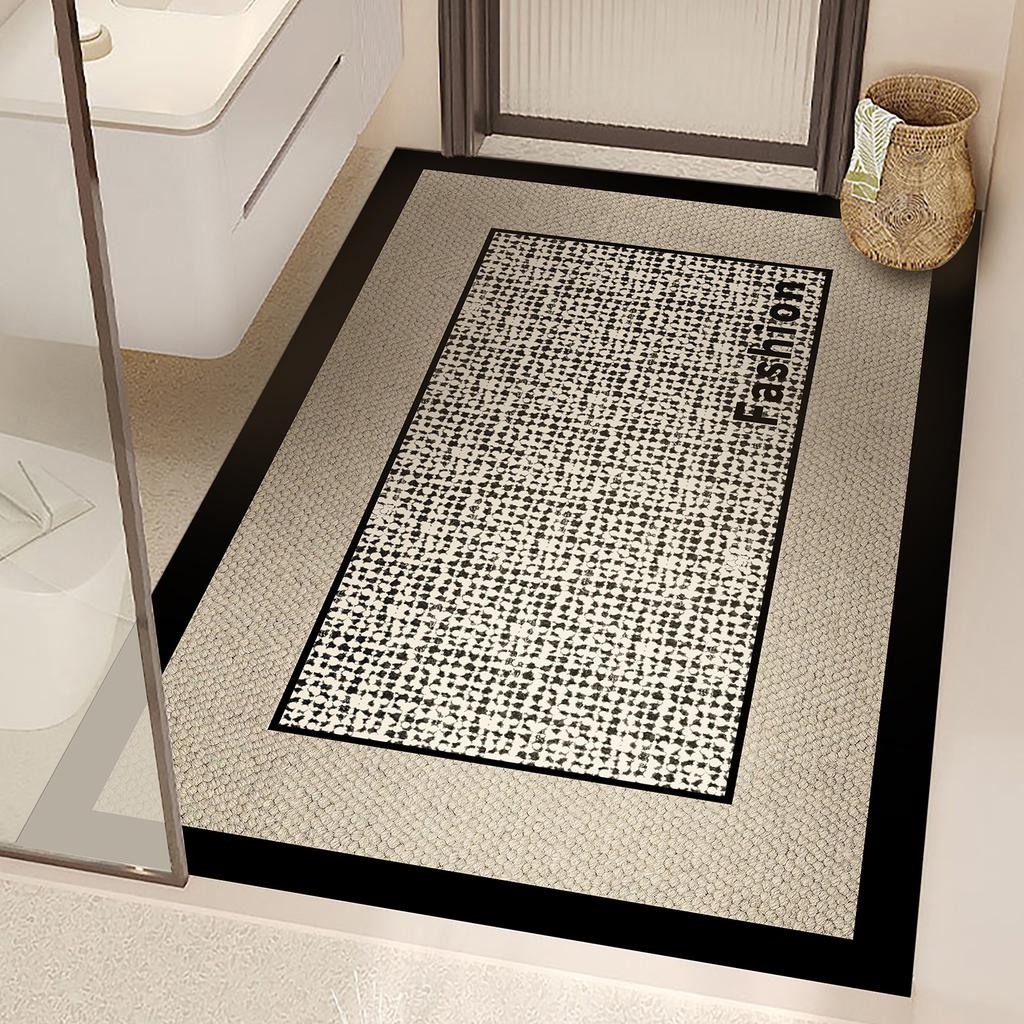 Bathroom Floor Mat, Fully Covered With Anti-Slip Diatomite Carpet At The Bathroom Entrance For Home Decoration