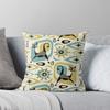Mid Century Cat Abstract Throw Cushions & Pillows Without Core