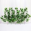 12PCS Green Plants Artificial Banyan Leaf Branch Plastic Tree Rattan Landscaping Accessories Wedding Garden Home Christmas Decor