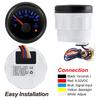100~250℉ Vattentemperaturmätare Indikator Blinkande Larm 7 Färg LED 2" 52mm Vattentemperaturmätare med Sensor för Bil Båt